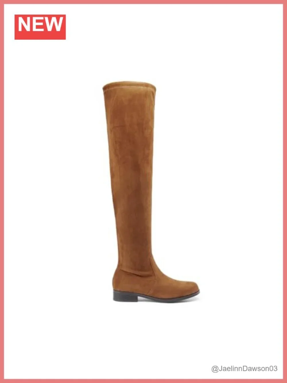 Thigh High Block Heel Boots Stretchy Over the Knee Side Zip